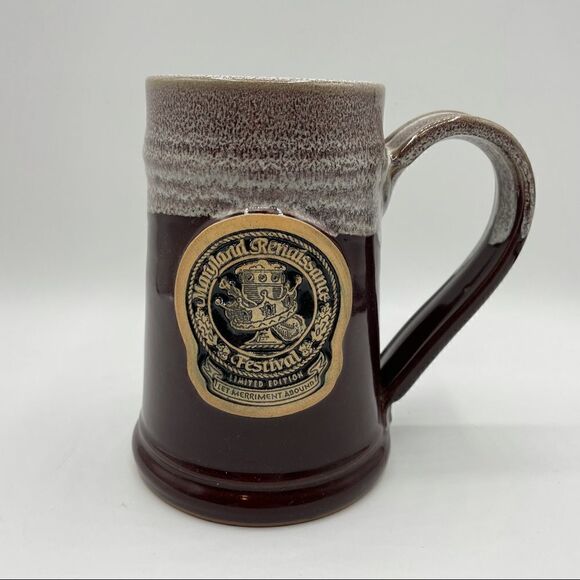 Grey Fox Pottery Maryland Renaissance Festival Tankard Mug - Picture 1 of 4